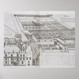 Poster Plano dos jardins e do Castelo incluidos de Gaillo