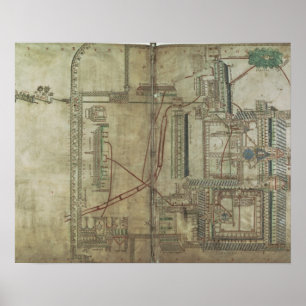 Poster Plano f.285 da Senhora R 171 da catedral e do th