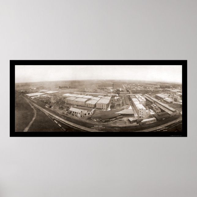 Poster Plano Internacional Harvester Foto 1907 (Frente)