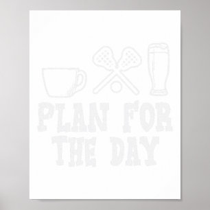 Poster Plano Para O Bebendo Do Café Lacrosse Beer Lax
