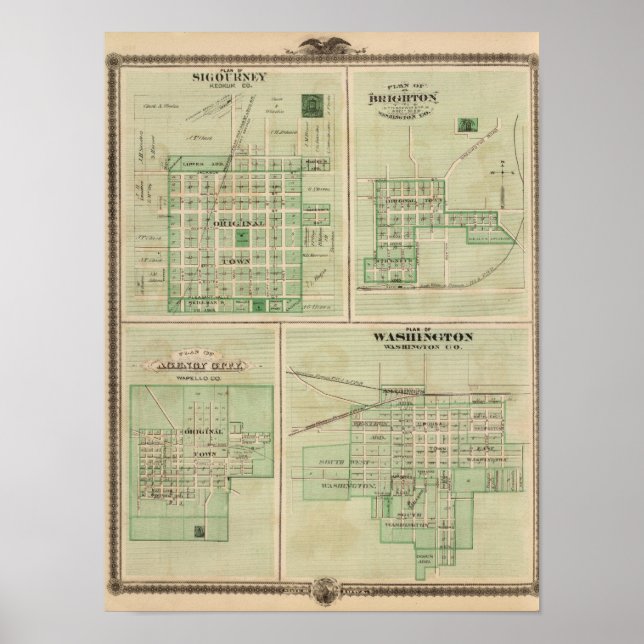 Poster Planos de Sigourney, Brighton (Frente)