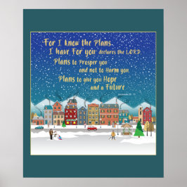 Poster Planos para lhe dar esperança e um Futuro Jeremiah