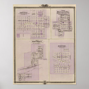 Pôster Plans of Brooklyn, Grinnell