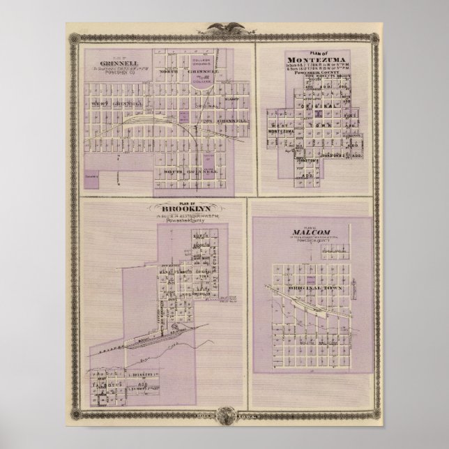 Pôster Plans of Brooklyn, Grinnell (Frente)