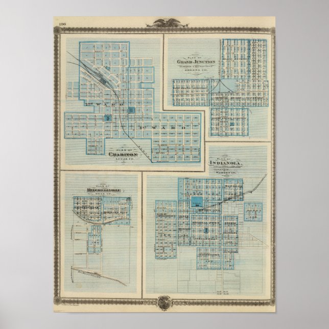 Poster Plans of Chariton, Grand Junction (Frente)