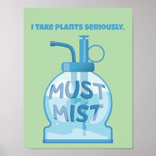Poster Plant mister misting pot plants (Frente)