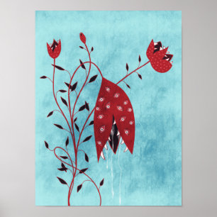 Poster Planta Carnívora Com Horror De Olhos
