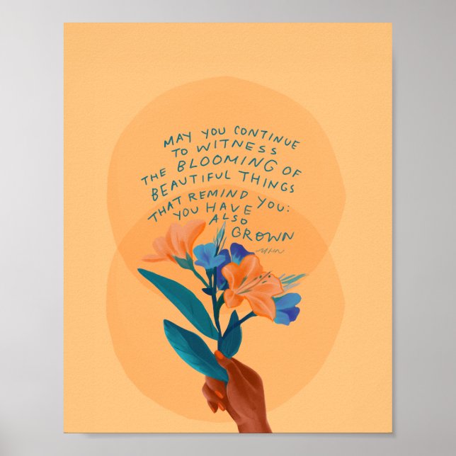 Poster Planta de Arte por Mulher Negra (Frente)