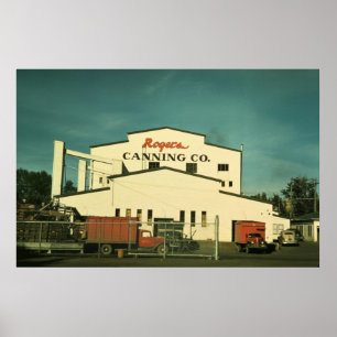 Pôster Planta de colocação em latas Milton-Freewater da