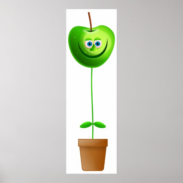 Poster Planta de Maçã (Frente)