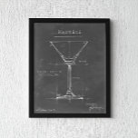 Pôster Planta de vidro preto e branco da Martini<br><div class="desc">Planta de vidro preto e branco da Martini. Ethan Harper. ID da imagem: 106174Z.</div>