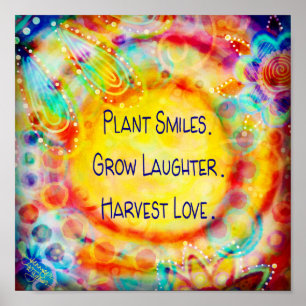 Poster Planta sorri animador