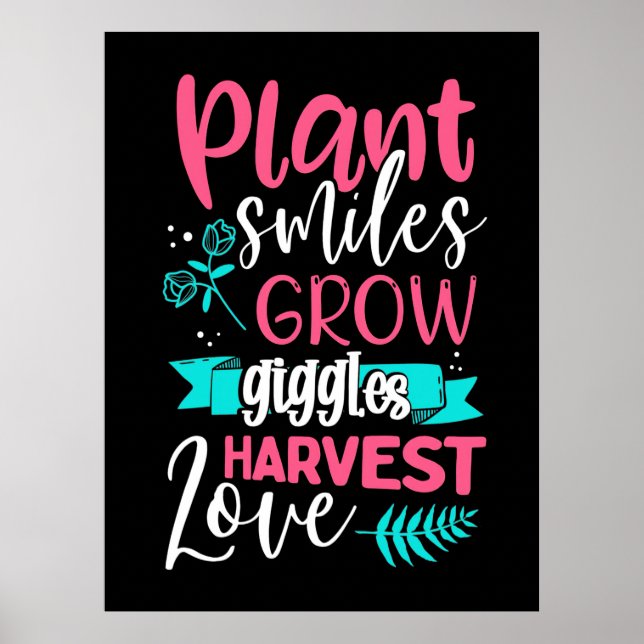 Poster Planta Sorri Cresce Giggles Amor (Frente)