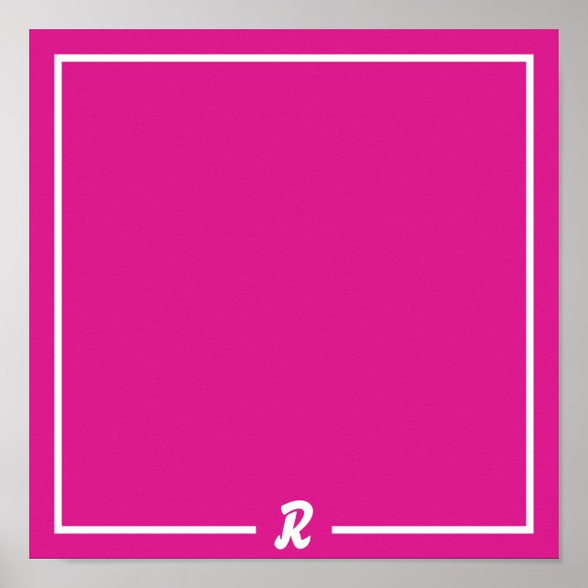 Poster Plantação de flores rosa (Frente)