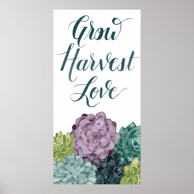 Poster Plantação Felicidade | Cultivar o Amor (Frente)