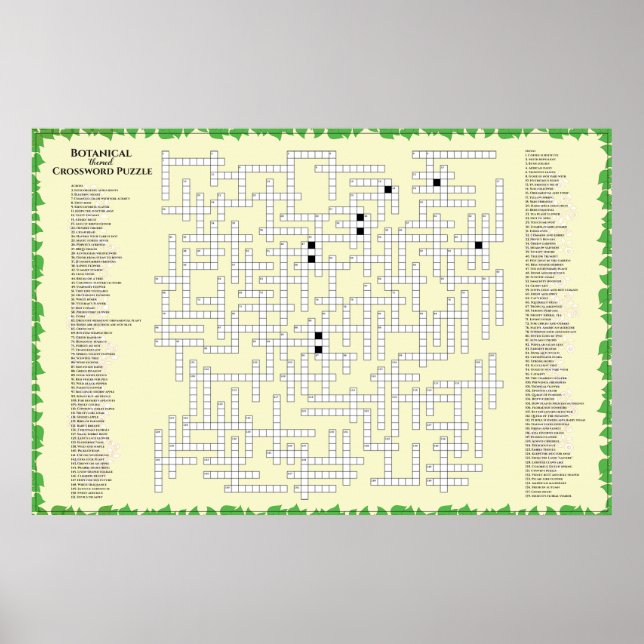 Poster Plantações Botânicas 156 plantas para encontrar o  (Frente)