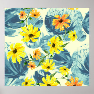 Poster Plantas Criativas De Aquarela: Na moda Sem Sede