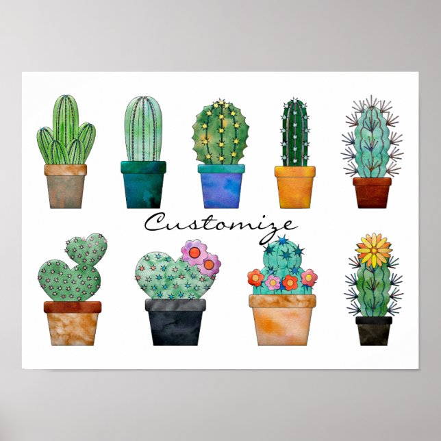 Poster Plantas De Cactus Associadas Thunder_Cove (Frente)