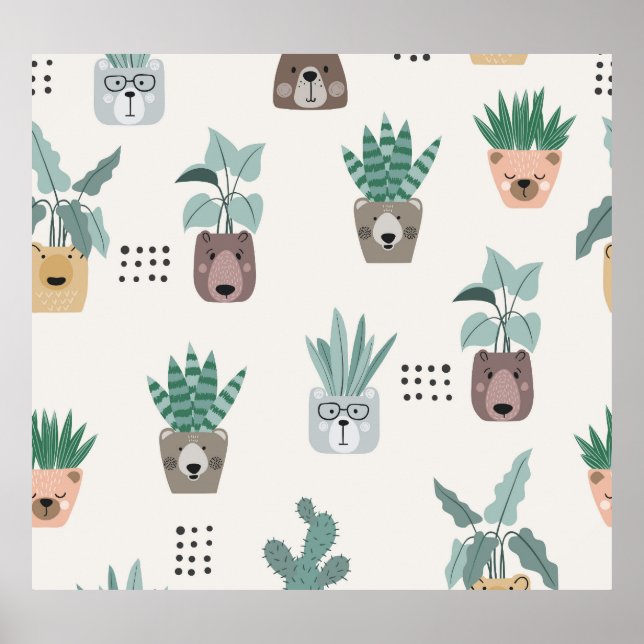 Poster Plantas De Cartoon: Rosto Sem Vista (Frente)