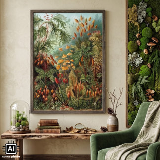 Pôster Plantas de Musgo Antigo por Ernst Haeckel, Muscina