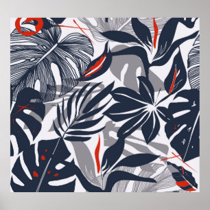 Poster Plantas Selvagens: Planos Orgânicos Florais Sem Se