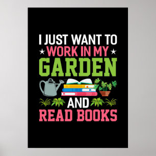 Poster Plante Em Minha Gargen E Leia Livros