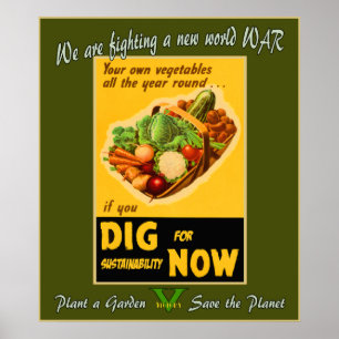 Pôster Plante um Jardim - Salve o Planeta