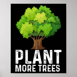 Poster Plantem Mais Árvores Plantando Árvores do Dia Sobr