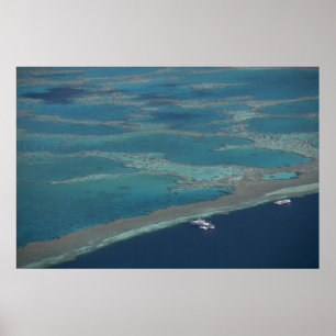 Pôster Plataformas de mergulho perto do recife, barreira