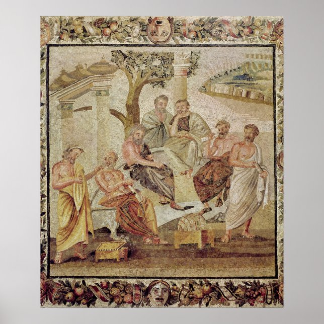 Poster Platão Conversando com seus Alunos (Frente)