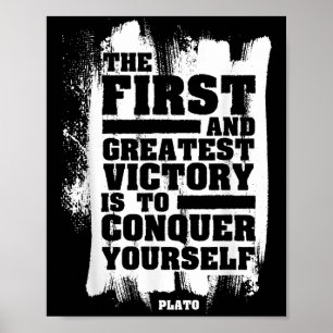 Poster Platão Stoic Mindancy Cita Filosofia de Stoicismo