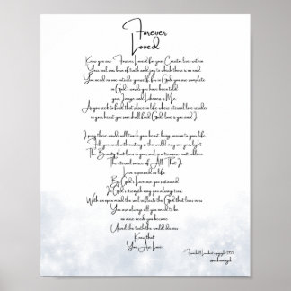 Poster Platina Amada para Sempre