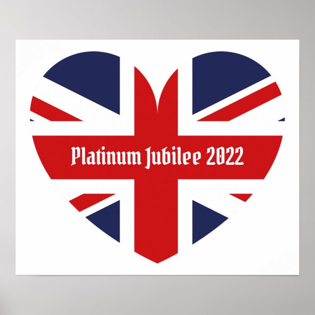 Poster Platinum Jubilee 2022/England Flag (Frente)