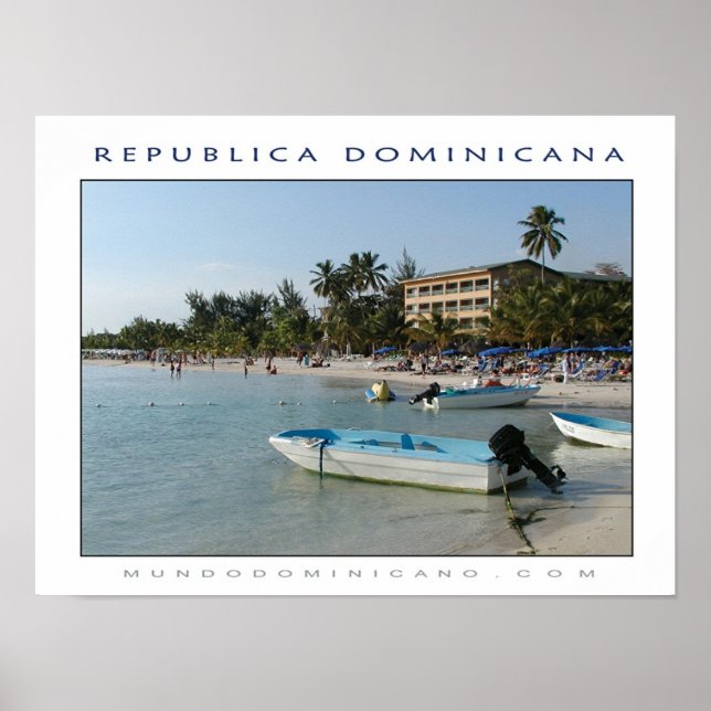 Poster Playa Boca Chica (Frente)