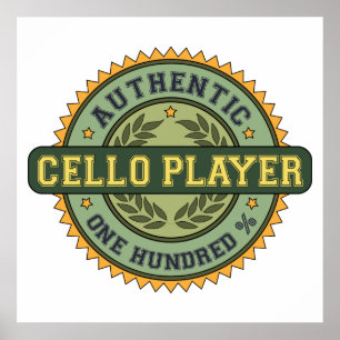 Pôster Player de Cello Autêntico