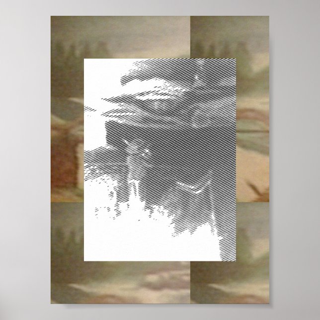 Poster Playing the Violin on the Terrace (Frente)