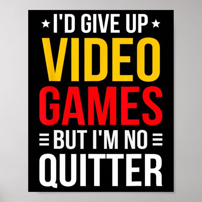 Poster Playing Video Games - Video Gamer Meme - Funny Vid (Frente)