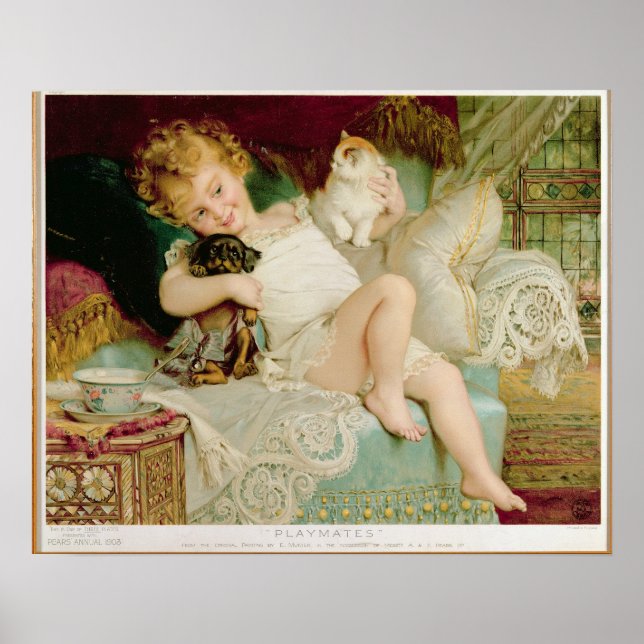 Pôster Playmates, do ano das peras, 1903 (Frente)