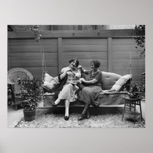 Pôster Playtime da caniche, 1920