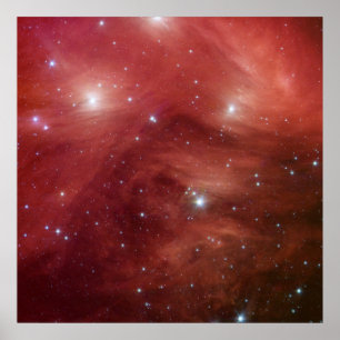 Poster Pleiades cor-de-rosa SSC2007 infravermelho 07b