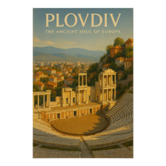 PÔSTER PLOVDIV — THE ANCIENT SOUL OF EUROPE