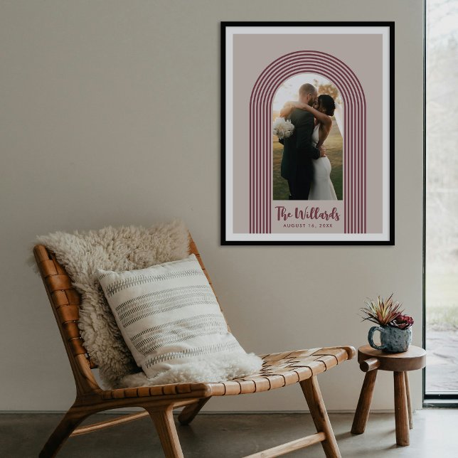Poster Plum Lombard Lines Arch Custom Photo Art Print (Criador carregado)