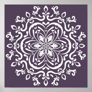 Pôster Plum Mandala