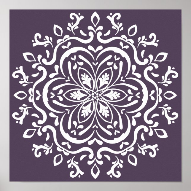 Pôster Plum Mandala (Frente)