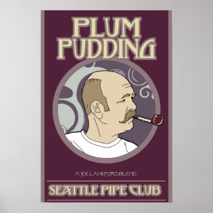 Poster Plum Pudding Print