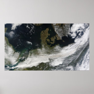 Pôster Pluma de cinzas do vulcão Eyjafjallajokull