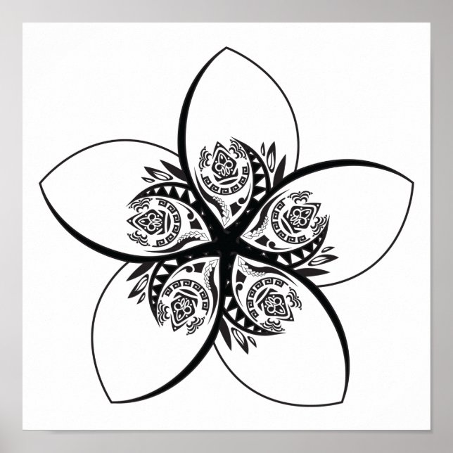 Poster plumeria (Frente)