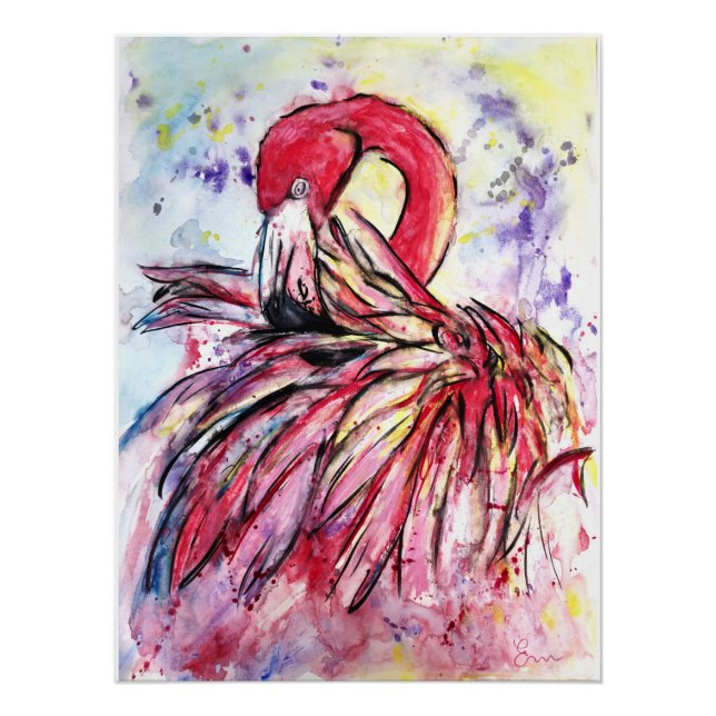 Pôster Plumes au rose (Frente)
