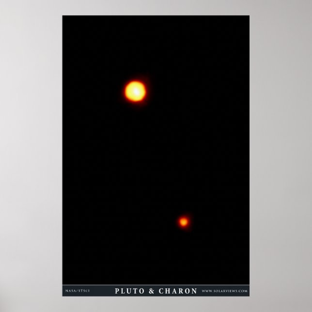 Poster Plutão e Charon (Frente)
