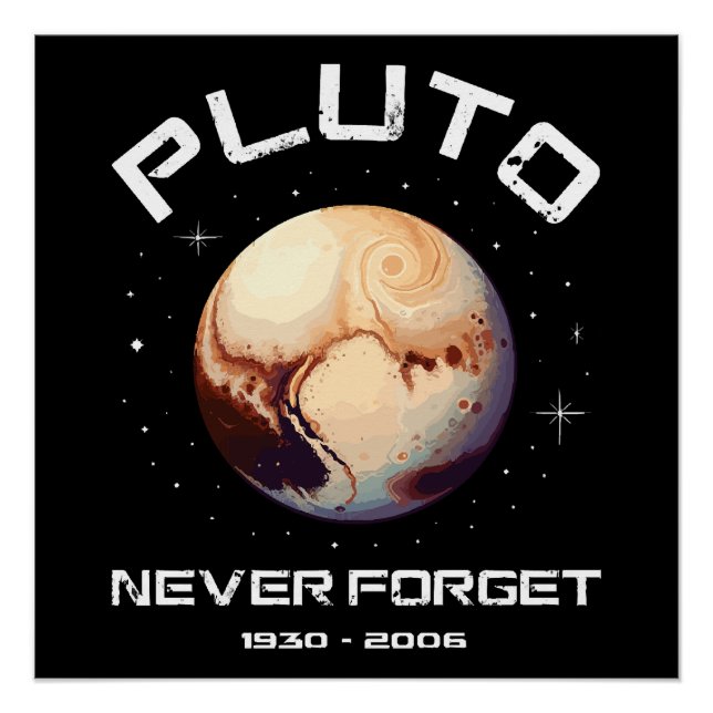 Pôster Plutão Nunca Esqueça (Frente)